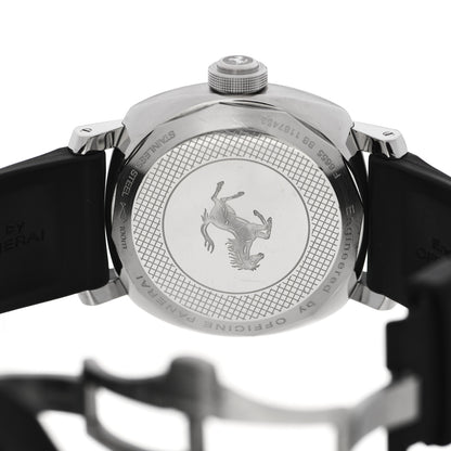Panerai Stainless Steel Rubber 45mm Ferrari GMT Automatic Watch Black FER00009 4 of 6