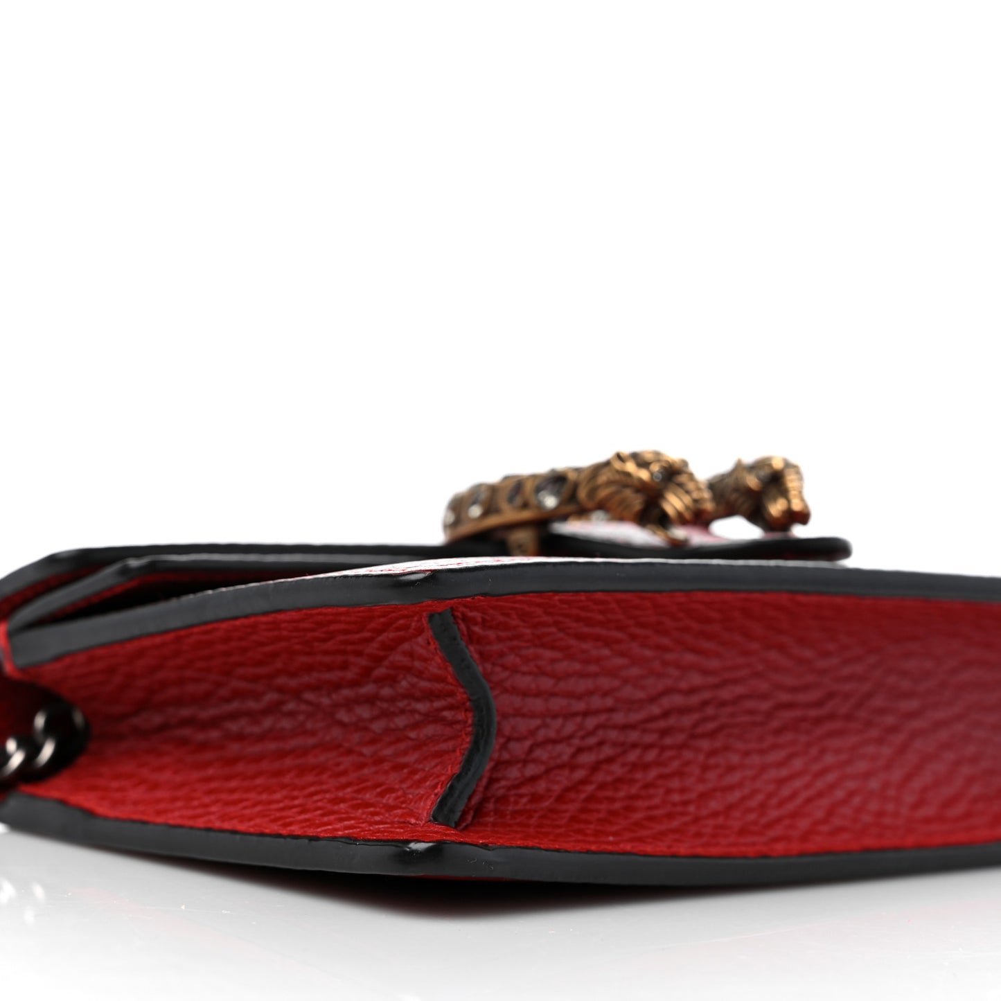 Calfskin Super Mini Dionysus Shoulder Bag Hibiscus Red