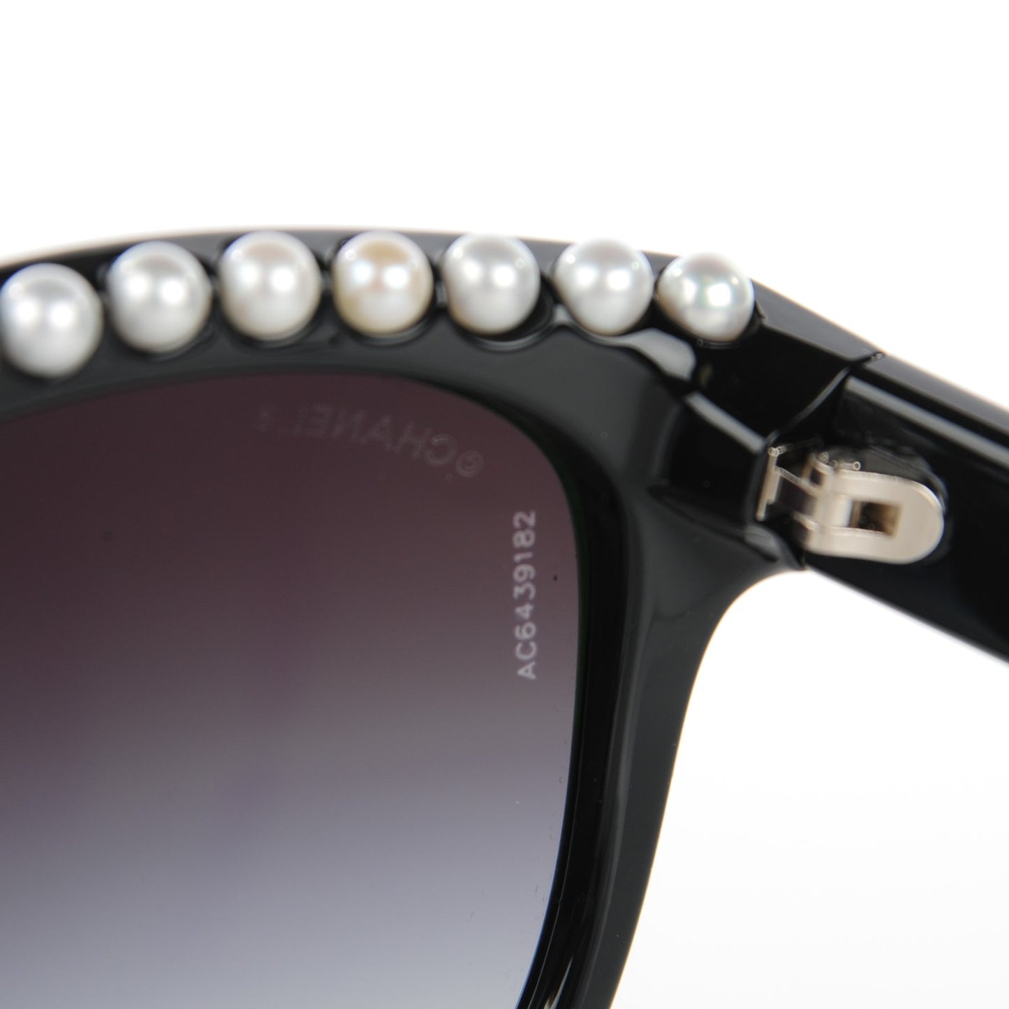Freshwater Cultured Pearl Butterfly Sunglasses 6040-H Black