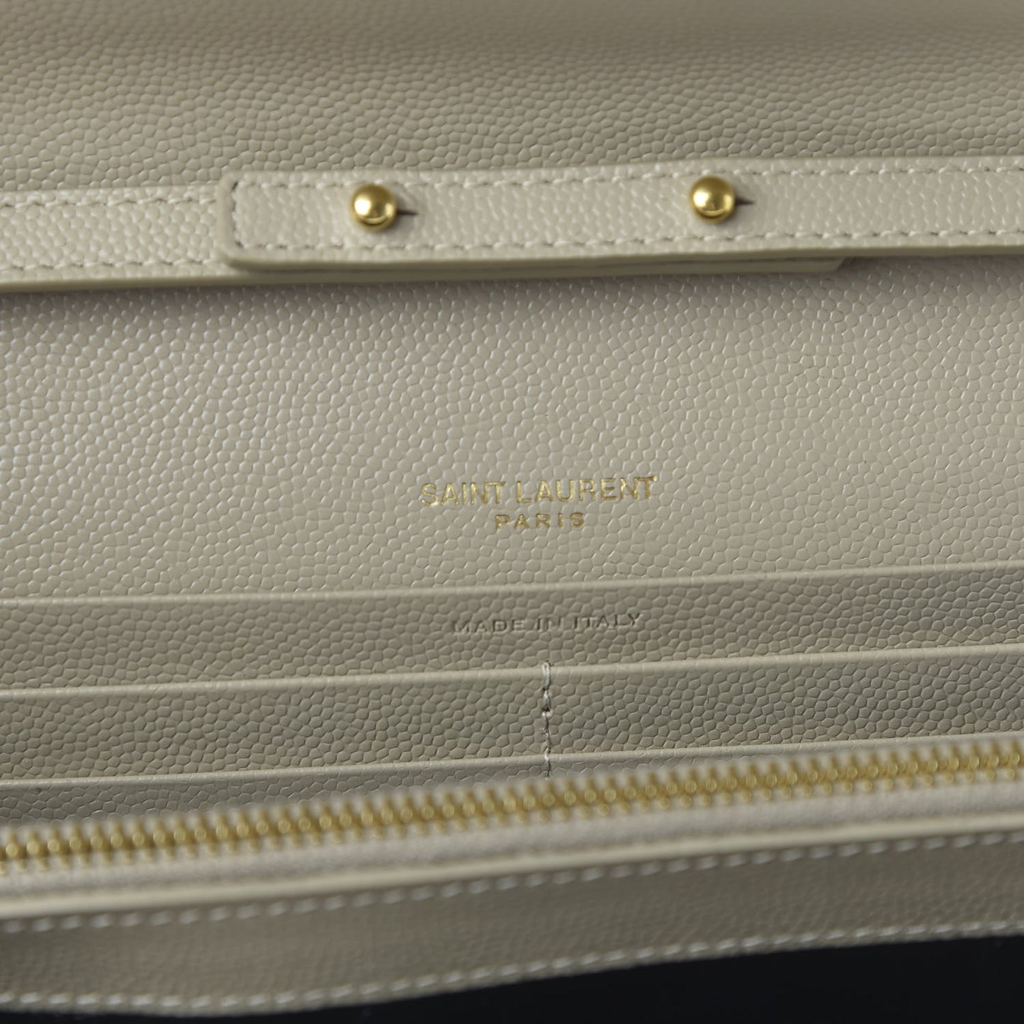 Grain De Poudre Matelasse Chevron Monogram Envelope Chain Wallet Nude Powder