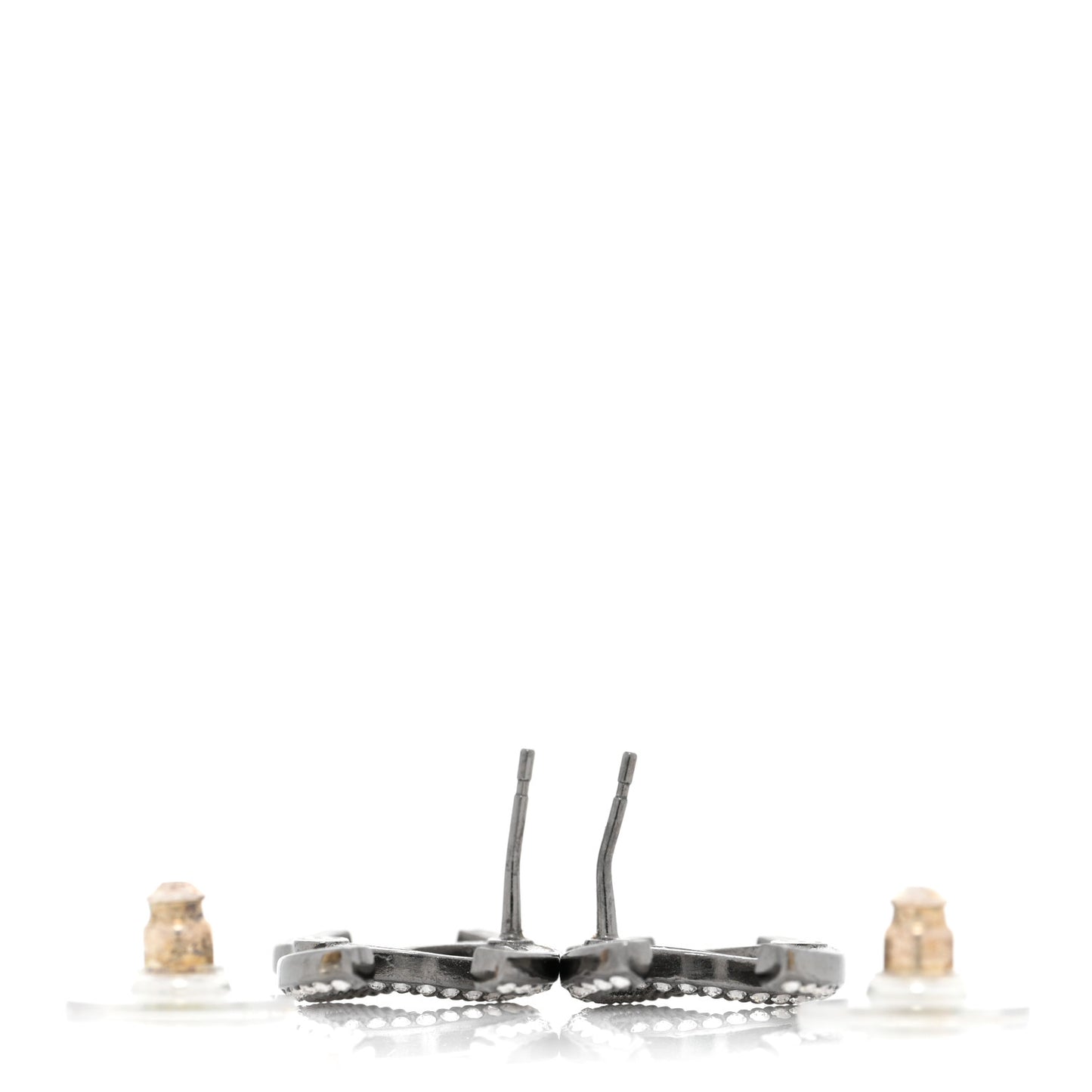 Ruthenium Crystal CC Earrings