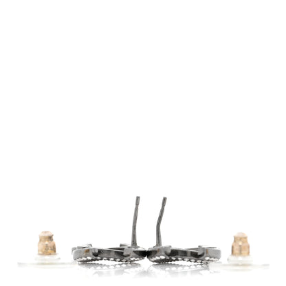 Chanel Ruthenium Crystal CC Earrings 3 of 6