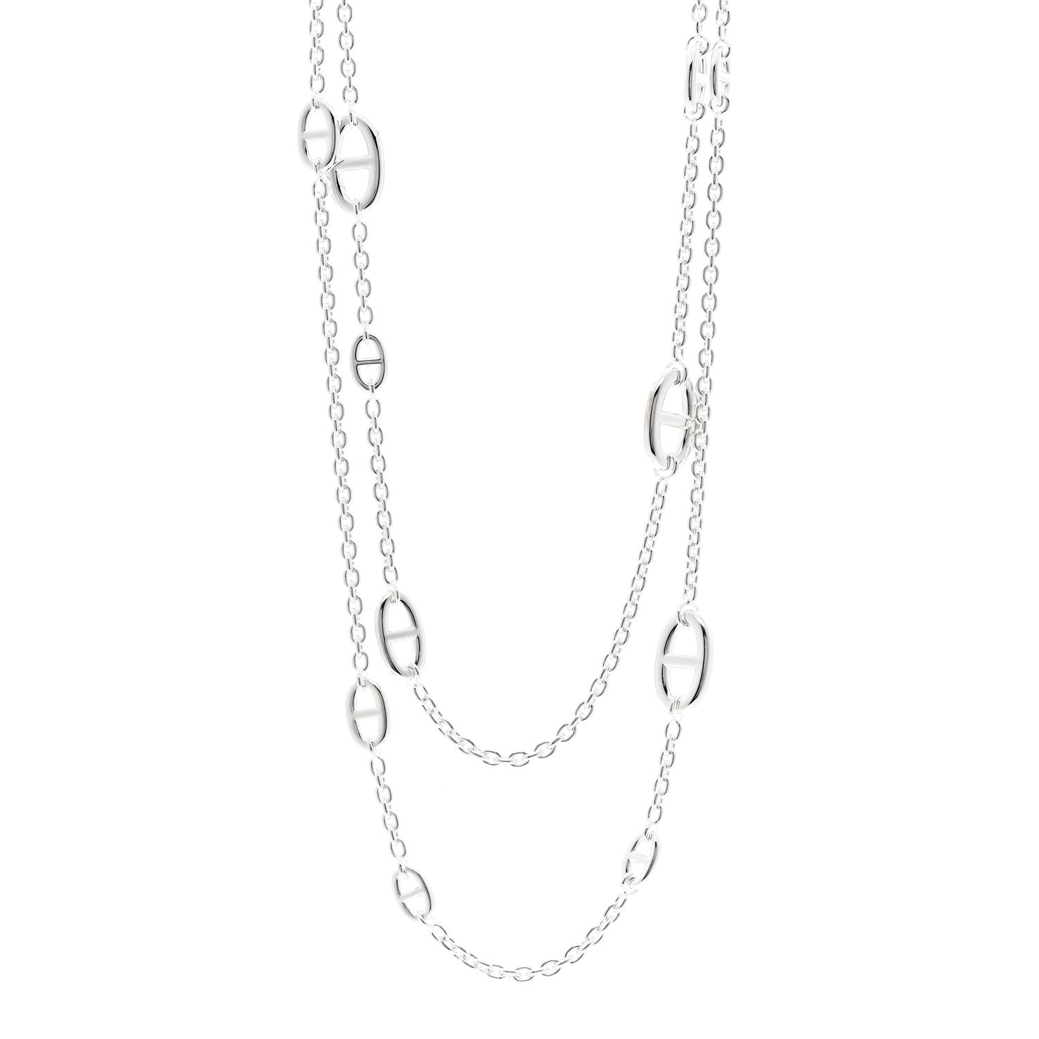 Hermes Sterling Silver Farandole Necklace 120 1 of 6