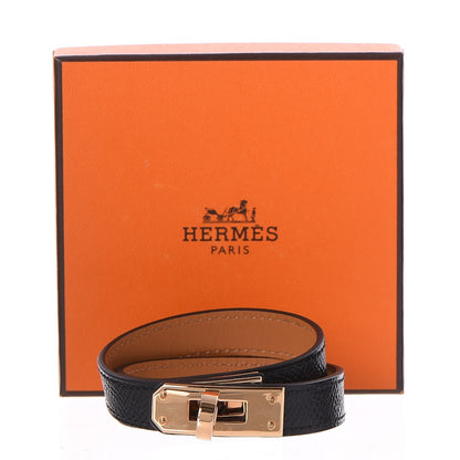 Hermes Epsom Kelly Double Tour Bracelet S Black 8 of 8