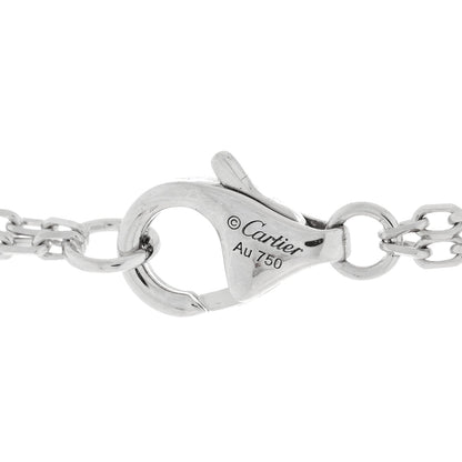 Cartier 18K White Gold 2 Diamond LOVE Necklace 4 of 4