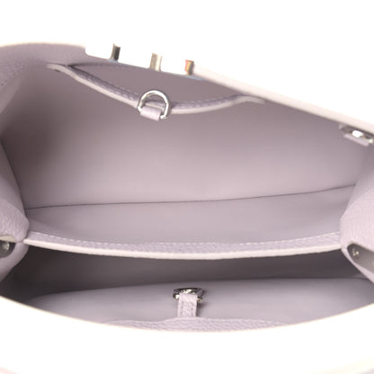Louis Vuitton Taurillon Capucines PM Brume Olympe Blue White 4 of 8