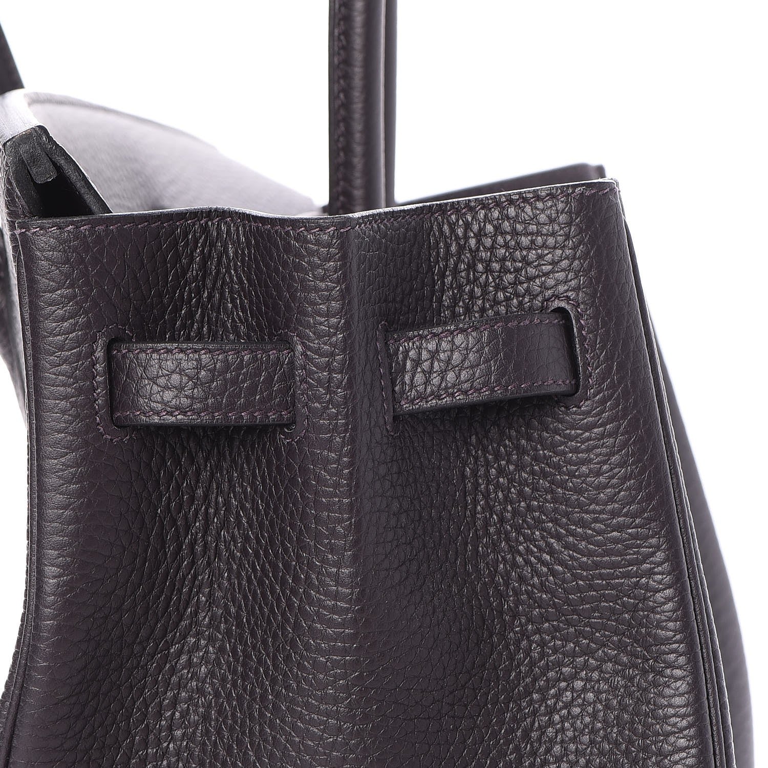 Hermes Taurillon Clemence Birkin 35 Prunoir 22 of 31