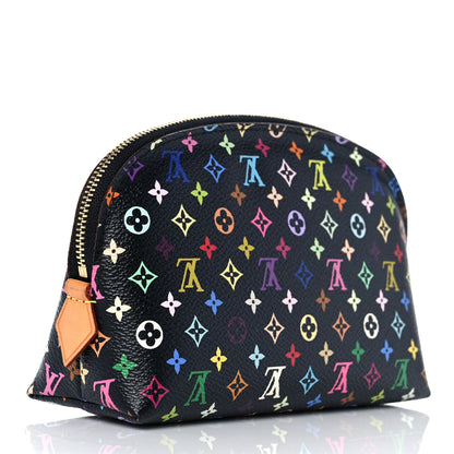 Louis Vuitton Monogram Multicolor Cosmetic Pouch Black Grenade 3 of 8