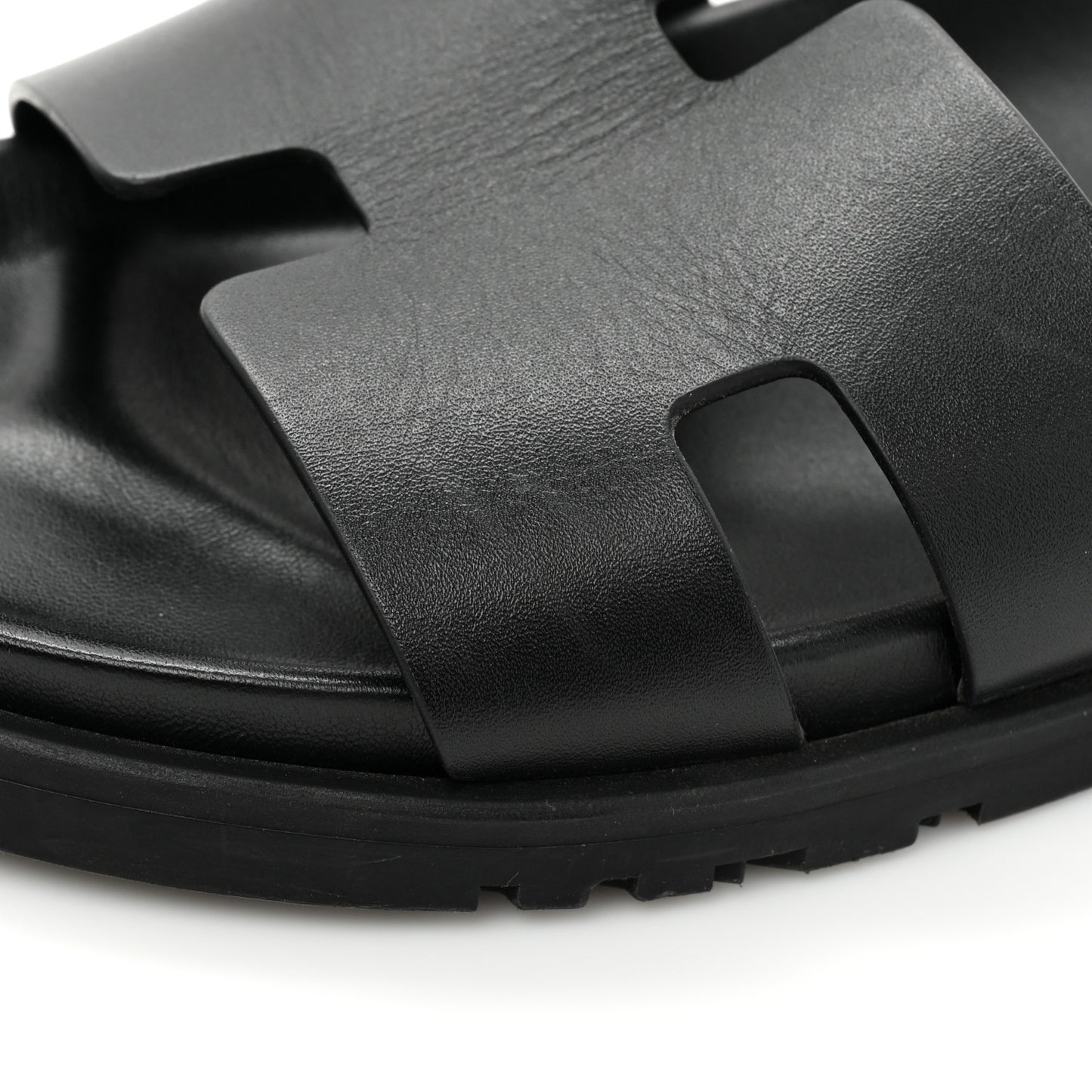 Calfskin Mens Ankara Sandals 43 Black