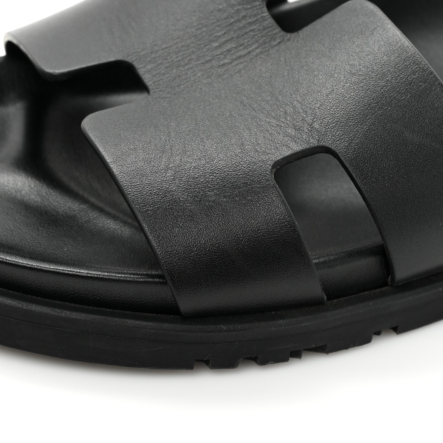 Hermes Calfskin Mens Ankara Sandals 43 Black 11 of 11