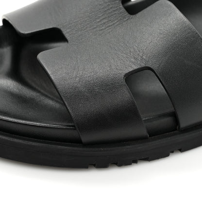 Hermes Calfskin Mens Ankara Sandals 43 Black 11 of 11