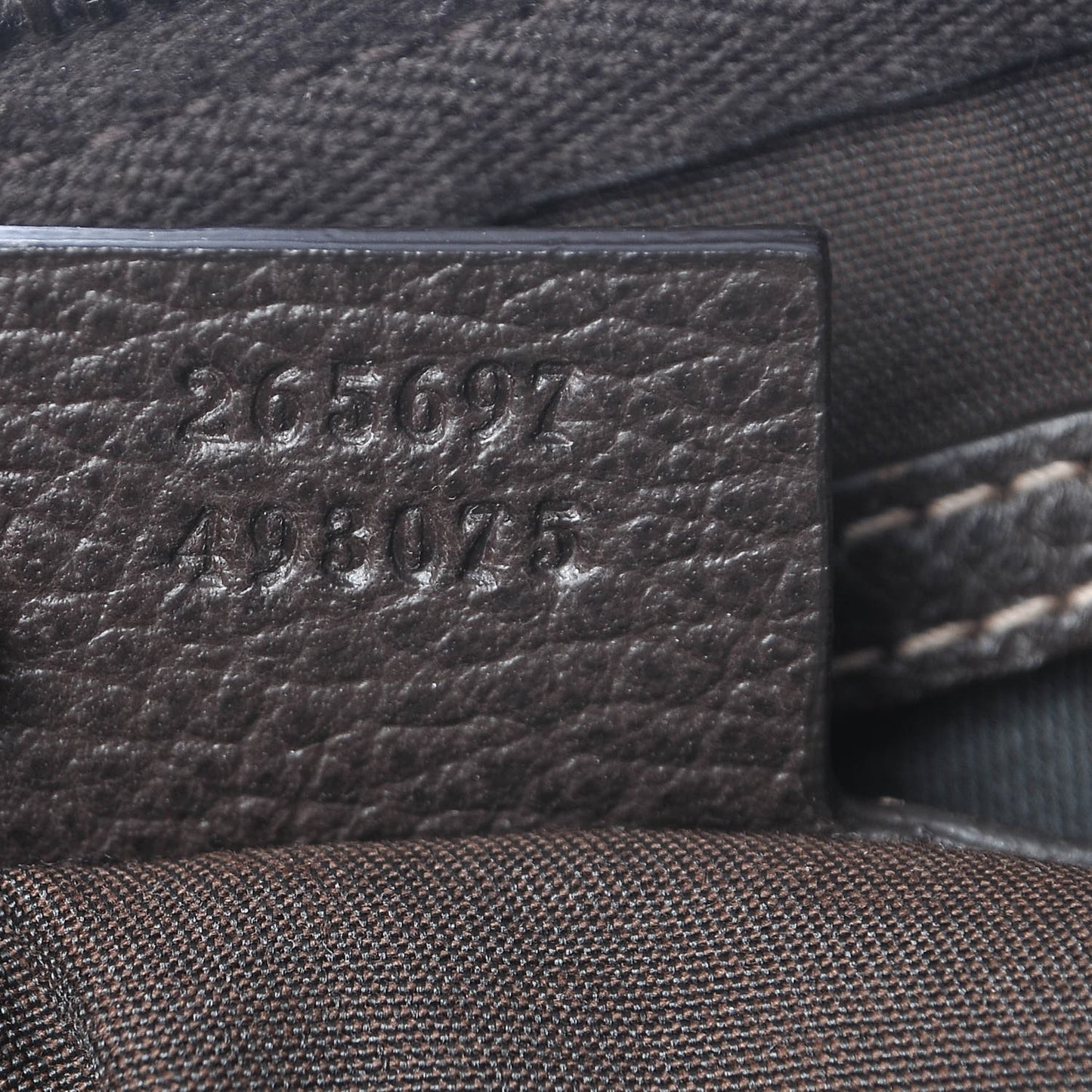 Crystal Monogram Medium Joy Boston Dark Brown