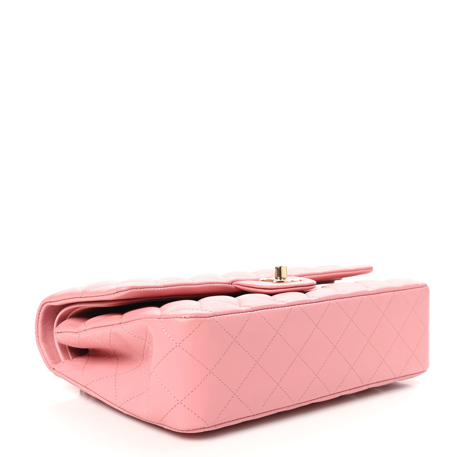 Chanel Lambskin Quilted Medium Double Flap Rose Pink 4 of 11