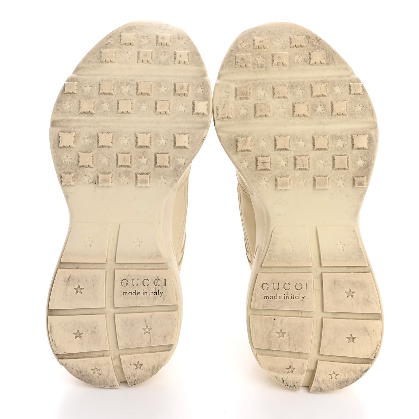 Calfskin Logo Womens Rhyton Sneakers 37 Ivory