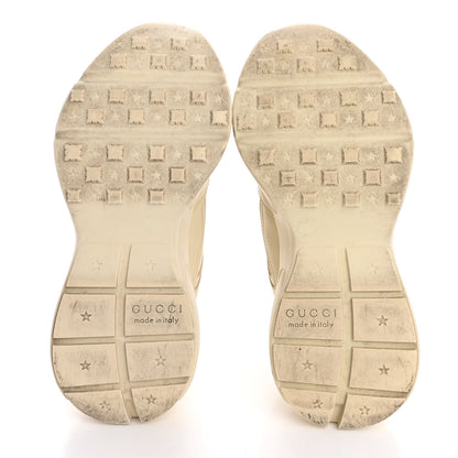 Gucci Calfskin Logo Womens Rhyton Sneakers 37 Ivory 6 of 13