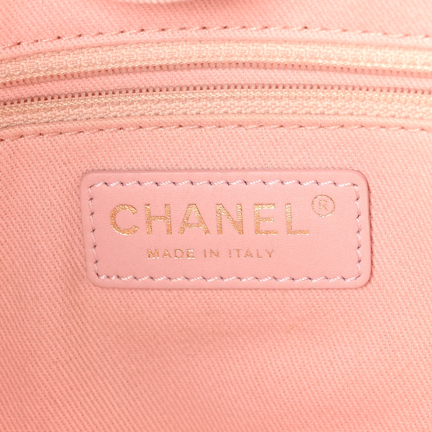Chanel Straw Lurex Small Deauville Tote Pink 6 of 10