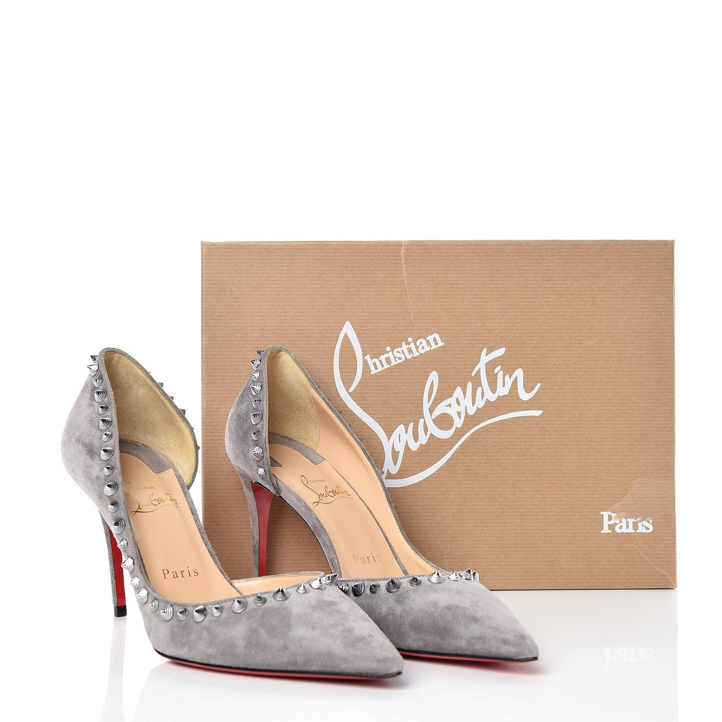 Veau Velours Irishell 85 Pumps 38 Storm Gun Metal