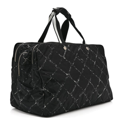 Chanel Nylon Travel Duffel Bag Black 3 of 14