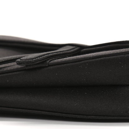 Christian Dior Satin Crystal Mini Saddle Bag Black 9 of 9