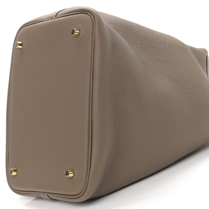 Hermes Taurillon Clemence Picotin Lock 22 MM Etoupe 9 of 9