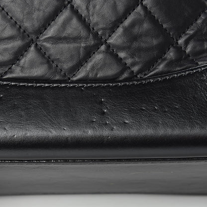 Chanel Aged Calfskin Quilted Gabrielle Backpack Black 9 of 13