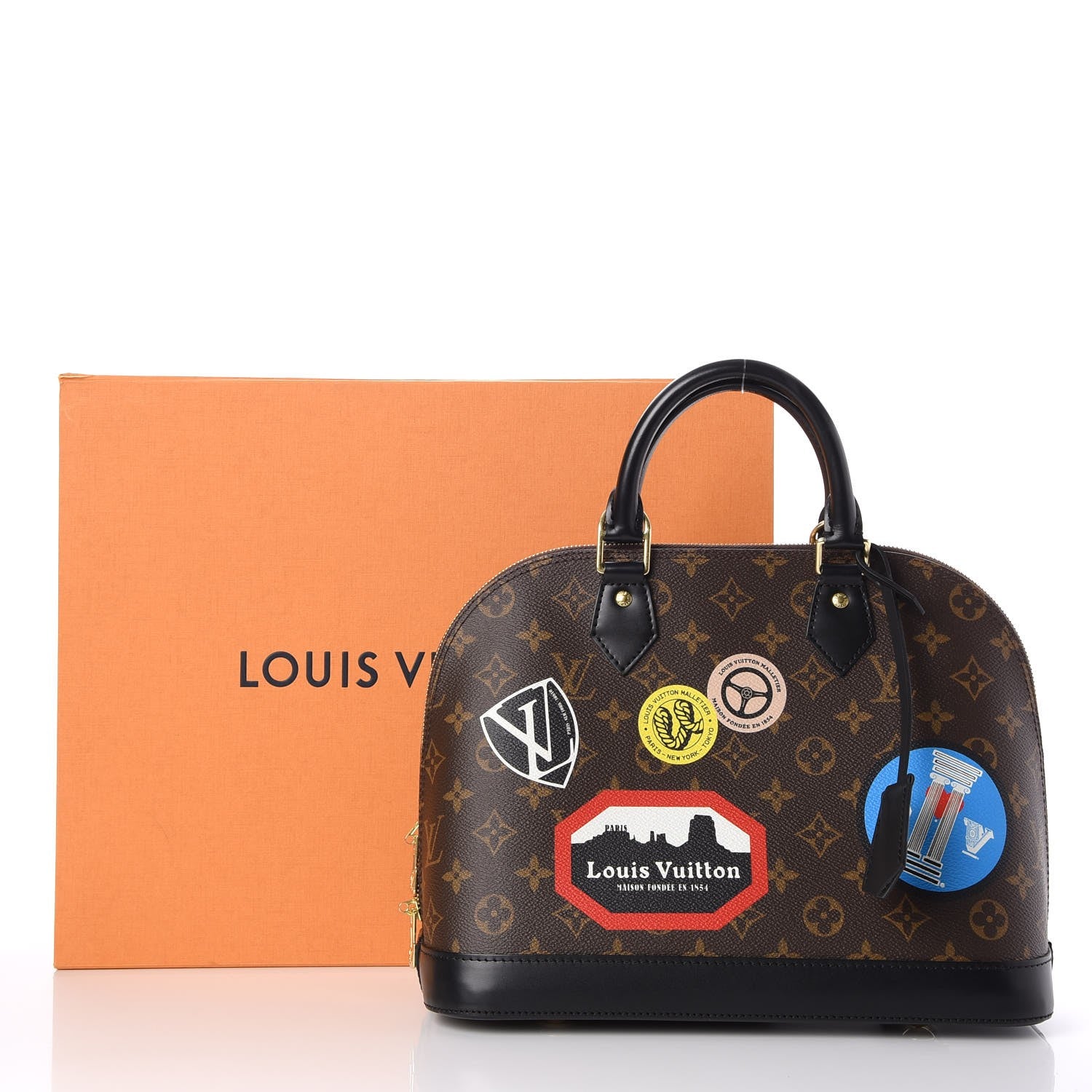 Louis Vuitton Monogram World Tour Alma PM 8 of 8