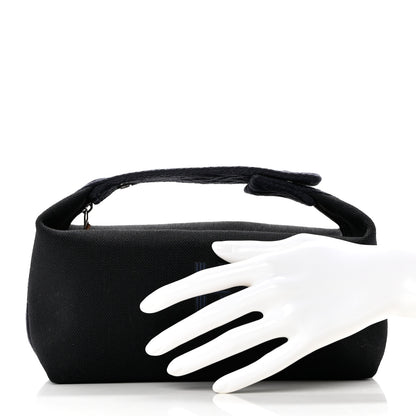 Hermes Canvas Small Bride-A-Brac Pouch Black Bleu Nuit 2 of 6