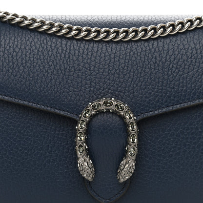 Gucci Dollar Calfskin Crystal Mini Dionysus Chain Wallet Blue Agata Black Diamond 7 of 9