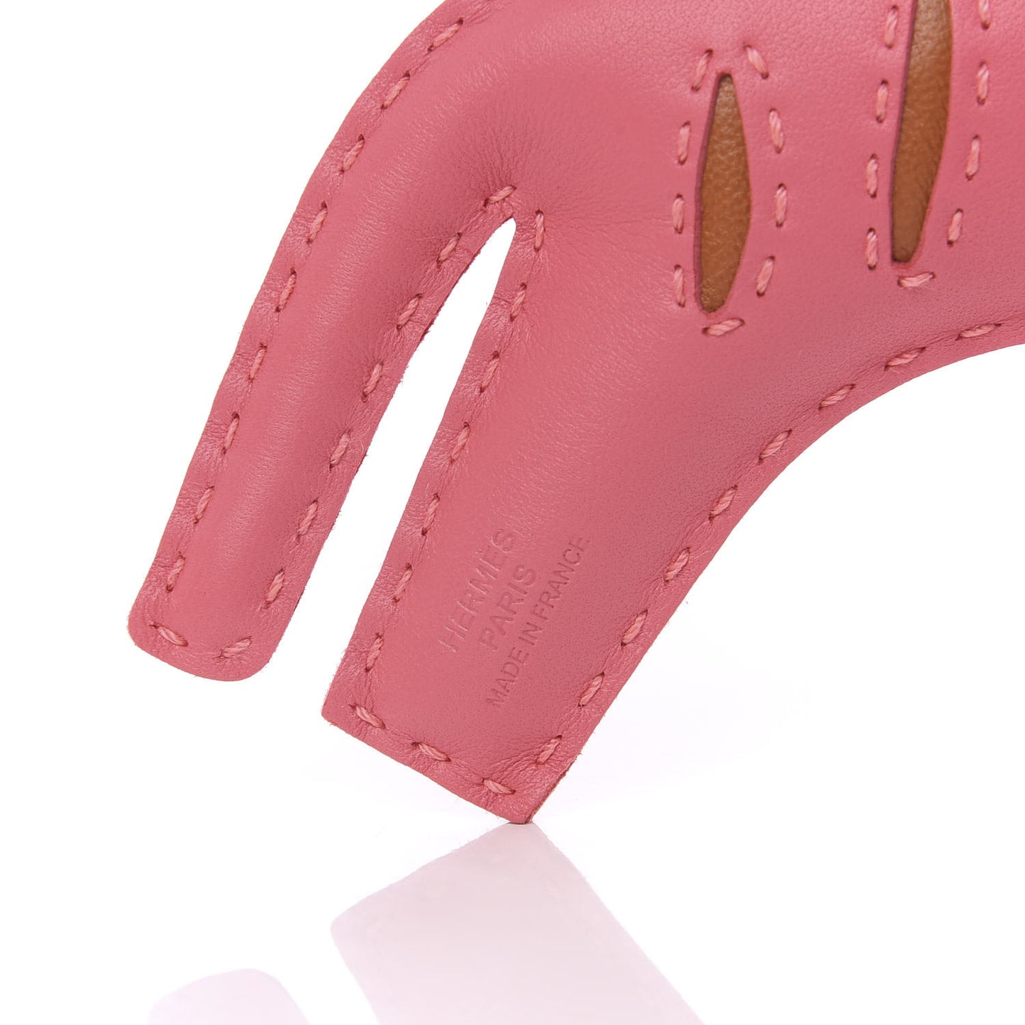 Milo Lambskin Rooroo Bag Charm Rose Azalea