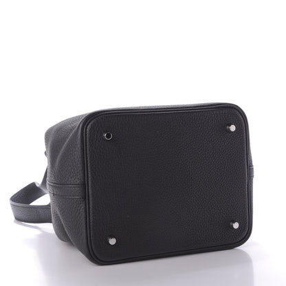 Hermes Taurillon Clemence Picotin Lock 22 MM Black 4 of 9