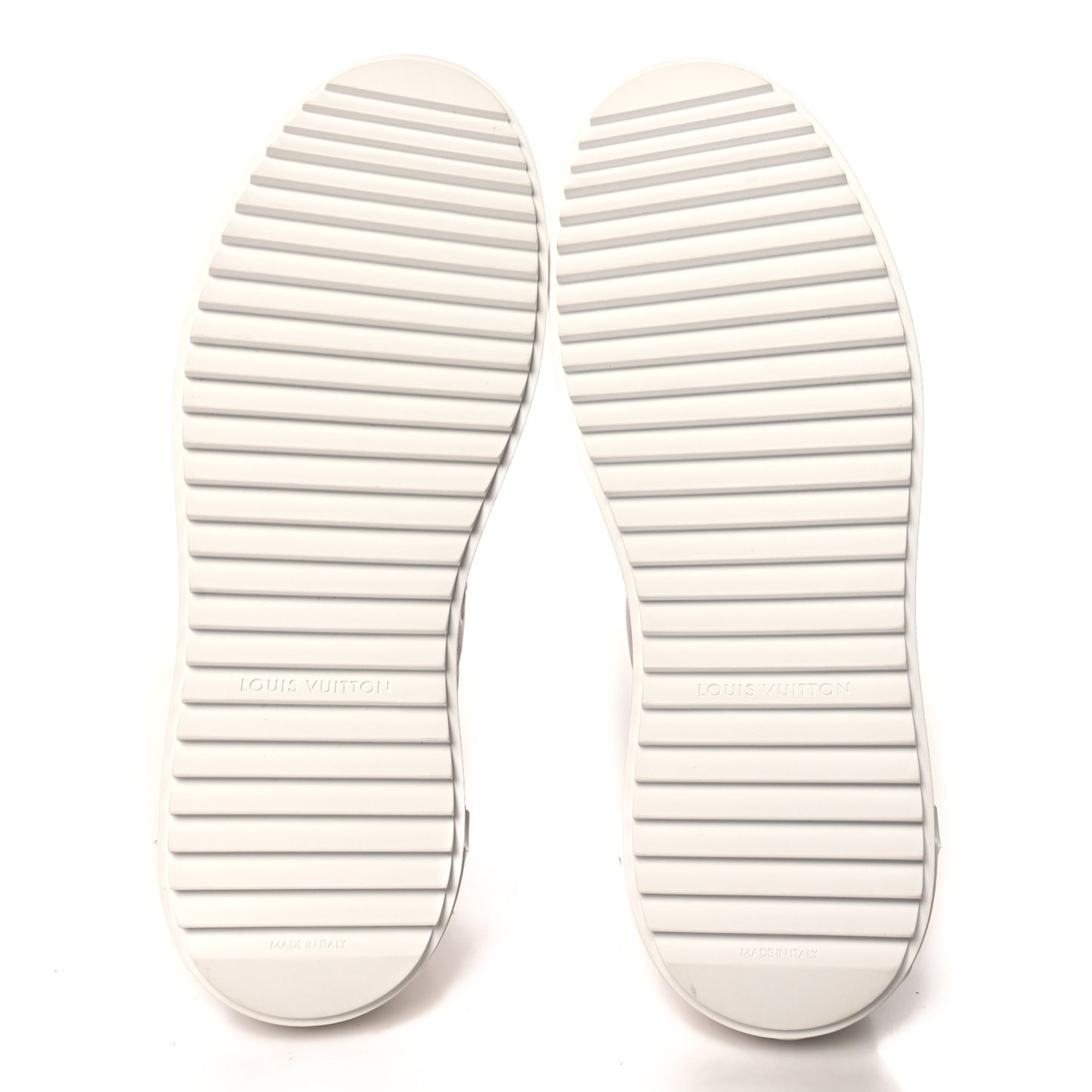 Calfskin Debossed Monogram Time Out Sneaker 38.5 Gray
