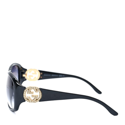 Gucci Acetate Crystal GG Sunglasses GG3578/S Black 3 of 7