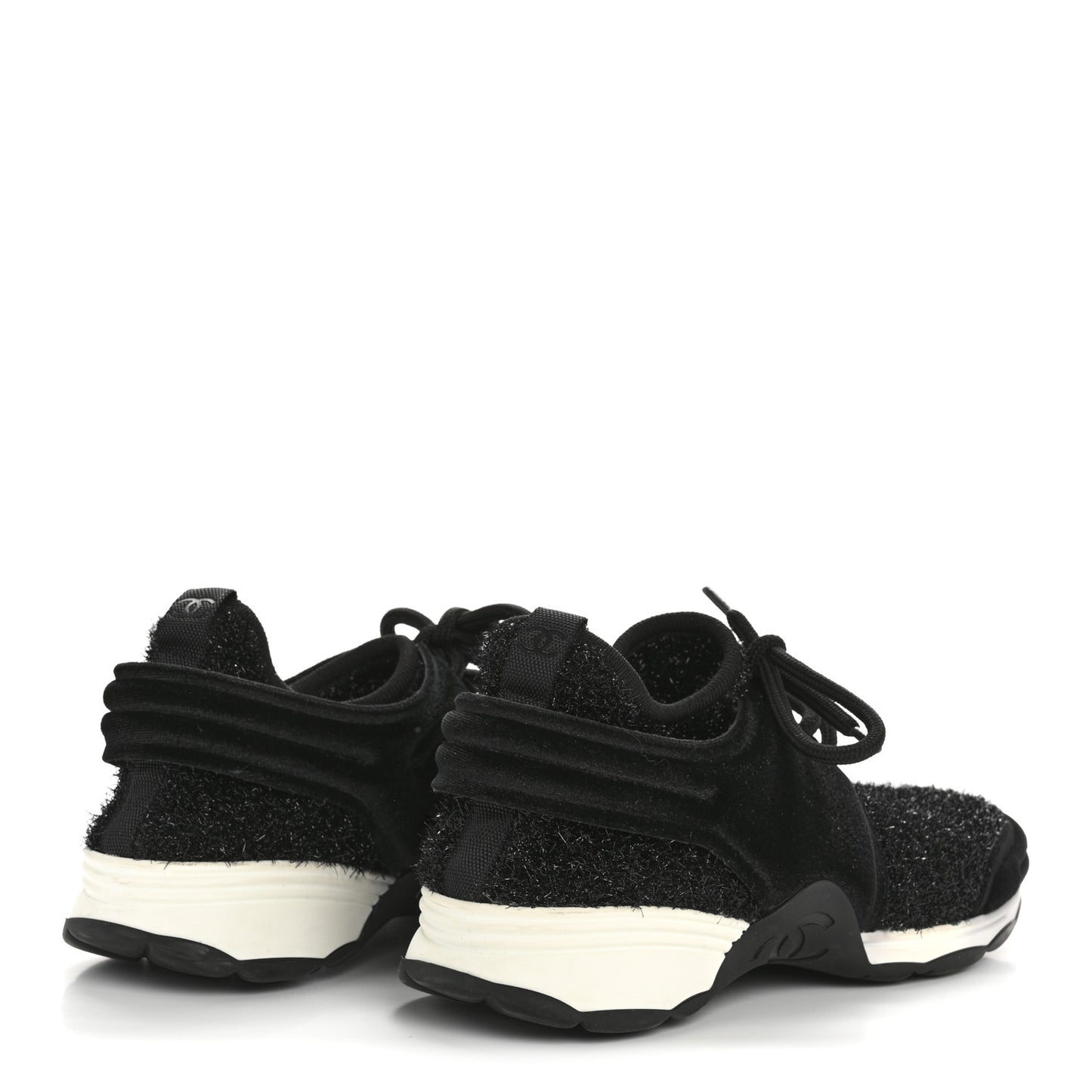 Stretch Fabric Womens CC Sneakers 37.5 Black