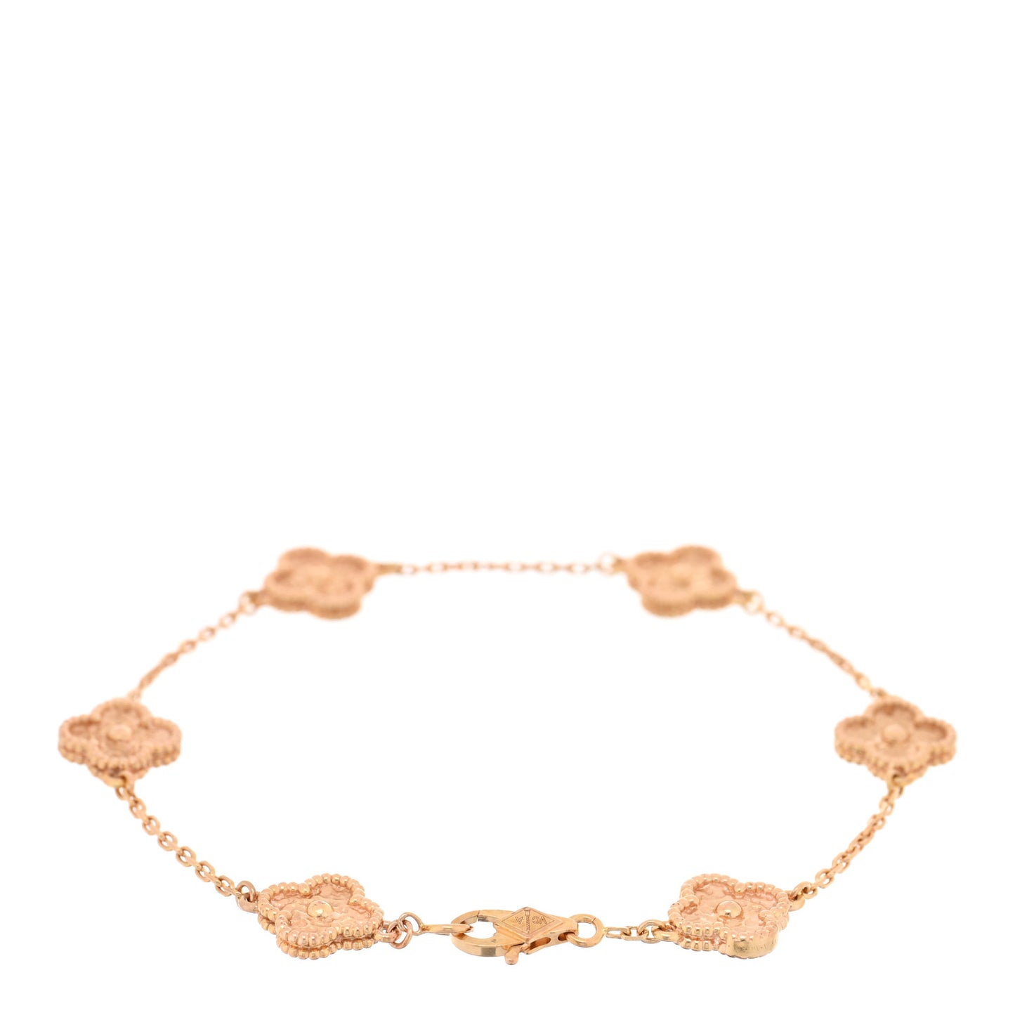 18K Rose Gold 6 Motifs Sweet Alhambra Bracelet