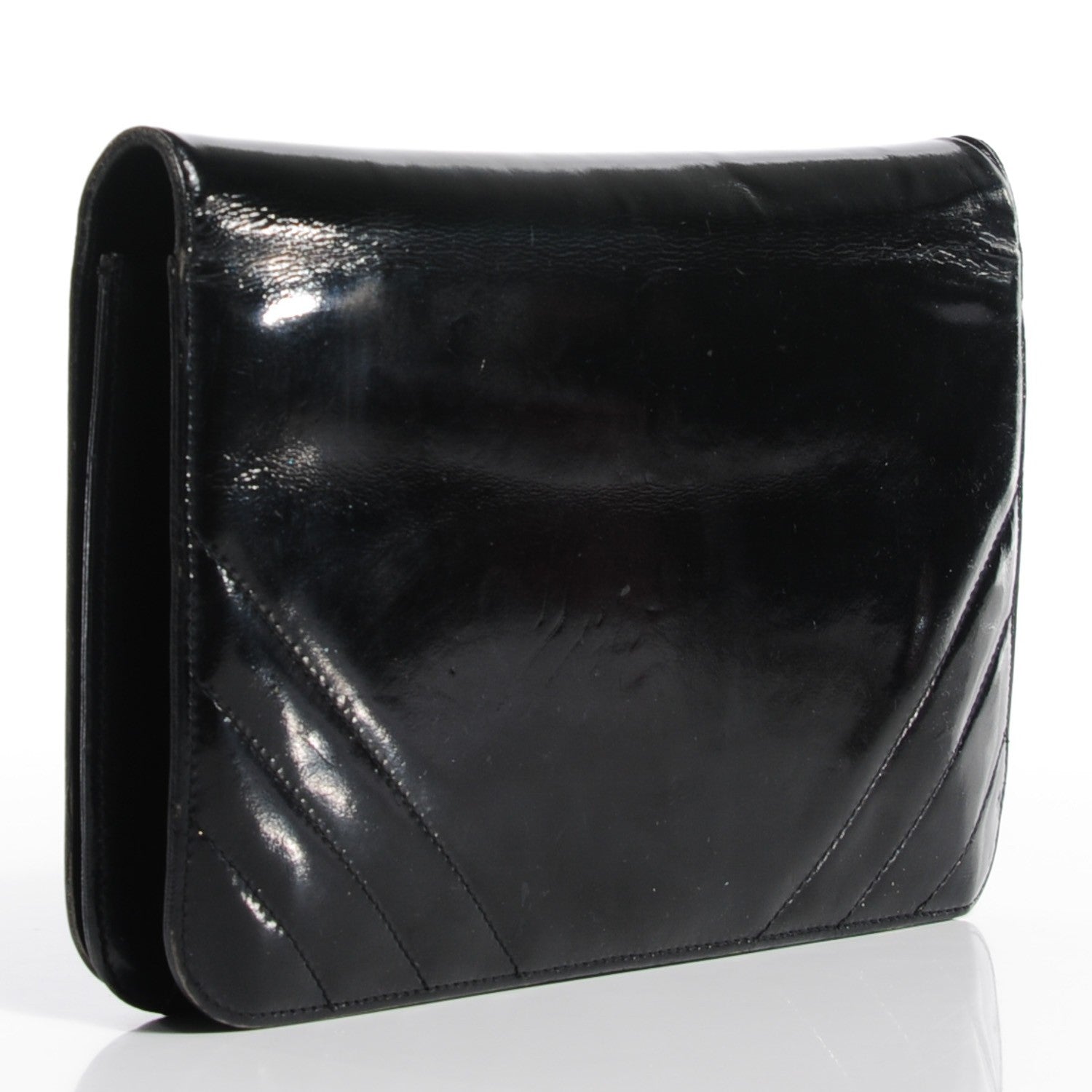 Chanel Patent Small Single Flap Black 5 of 11