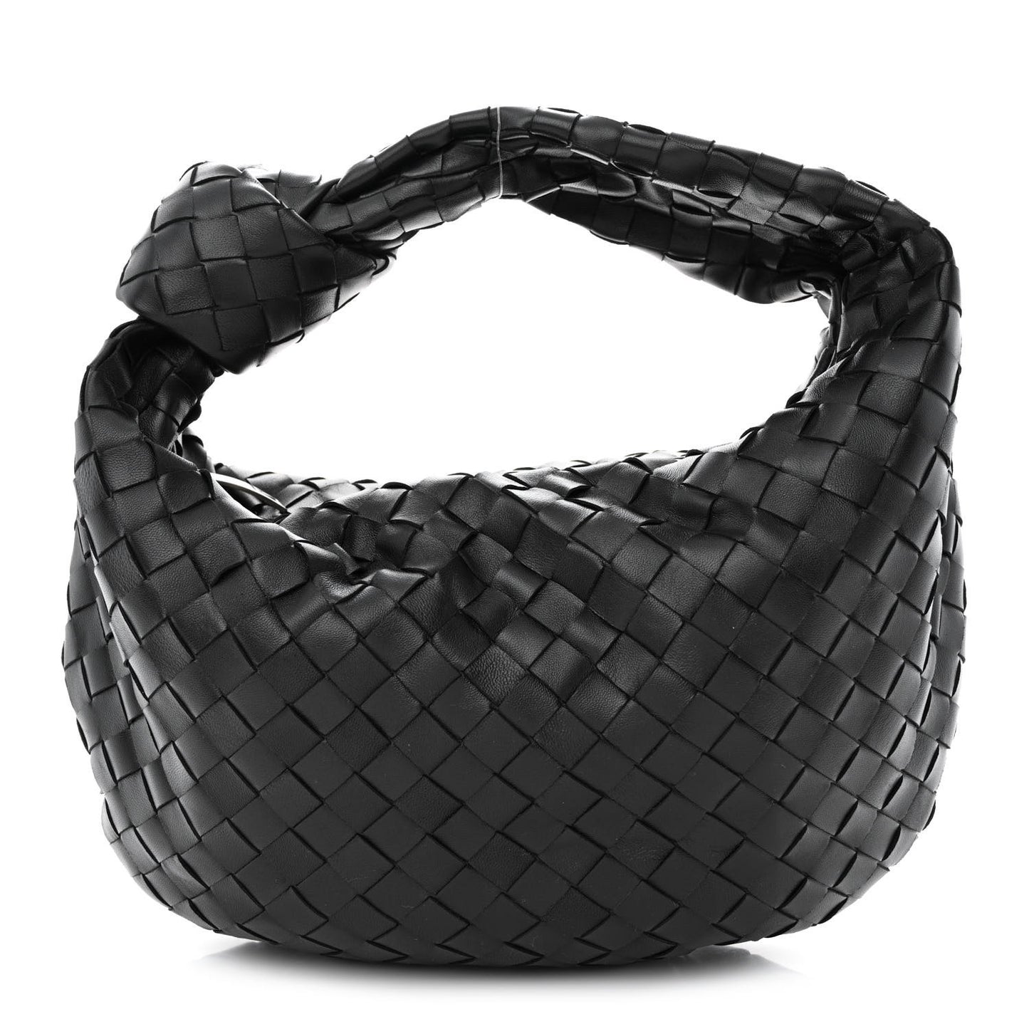 Nappa Intrecciato Teen Jodie Hobo Black