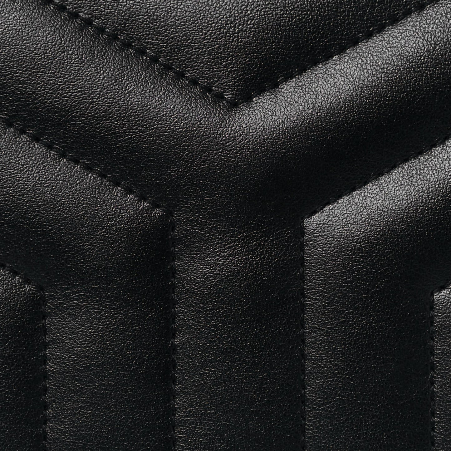 Calfskin Y Quilted Monogram Small Loulou Bowling Bag Black