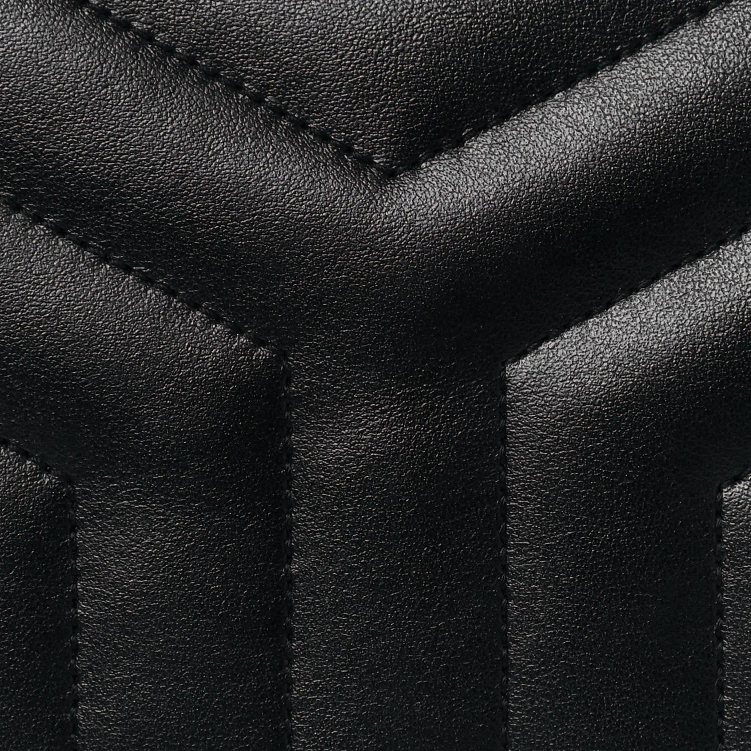 Saint Laurent Calfskin Y Quilted Monogram Small Loulou Bowling Bag Black 7 of 9