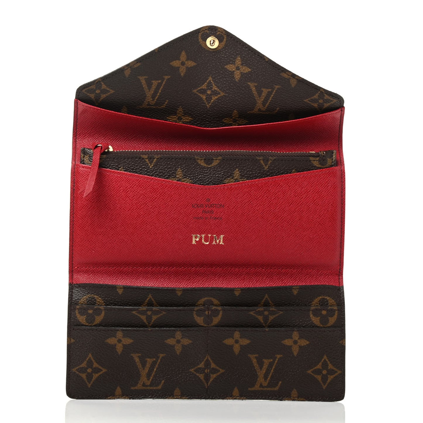 Monogram Josephine Wallet Red
