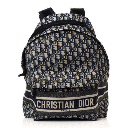 Christian Dior Oblique Diortravel Backpack Blue 1 of 12