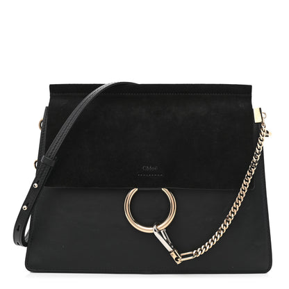 Chloe Calfskin Medium Faye Shoulder Bag Black 1 of 12