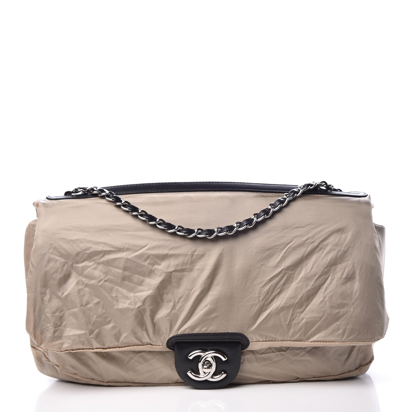 Lambskin Jumbo Coco Rain Flap Black