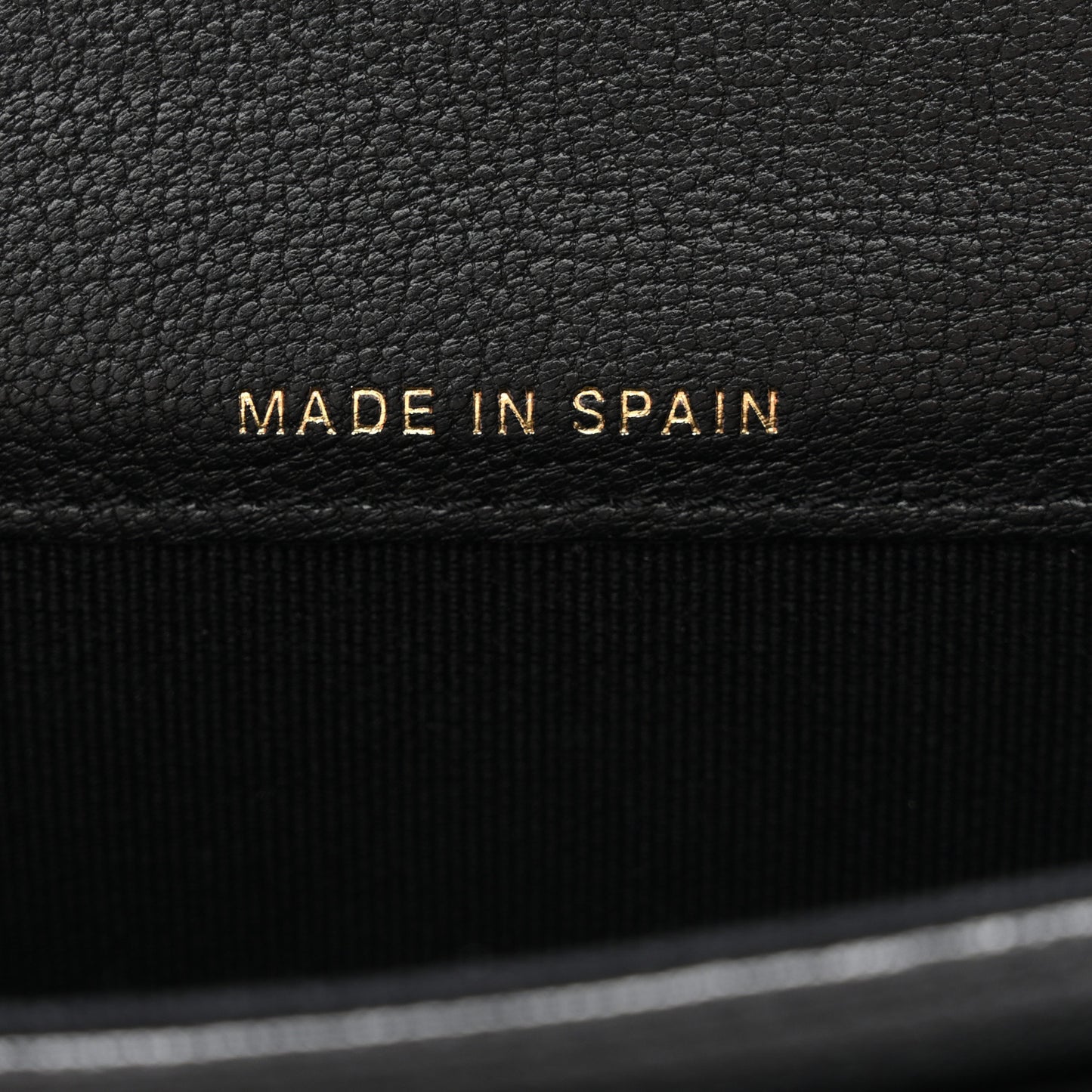 Goatskin Quilted Flap Card Holder Black