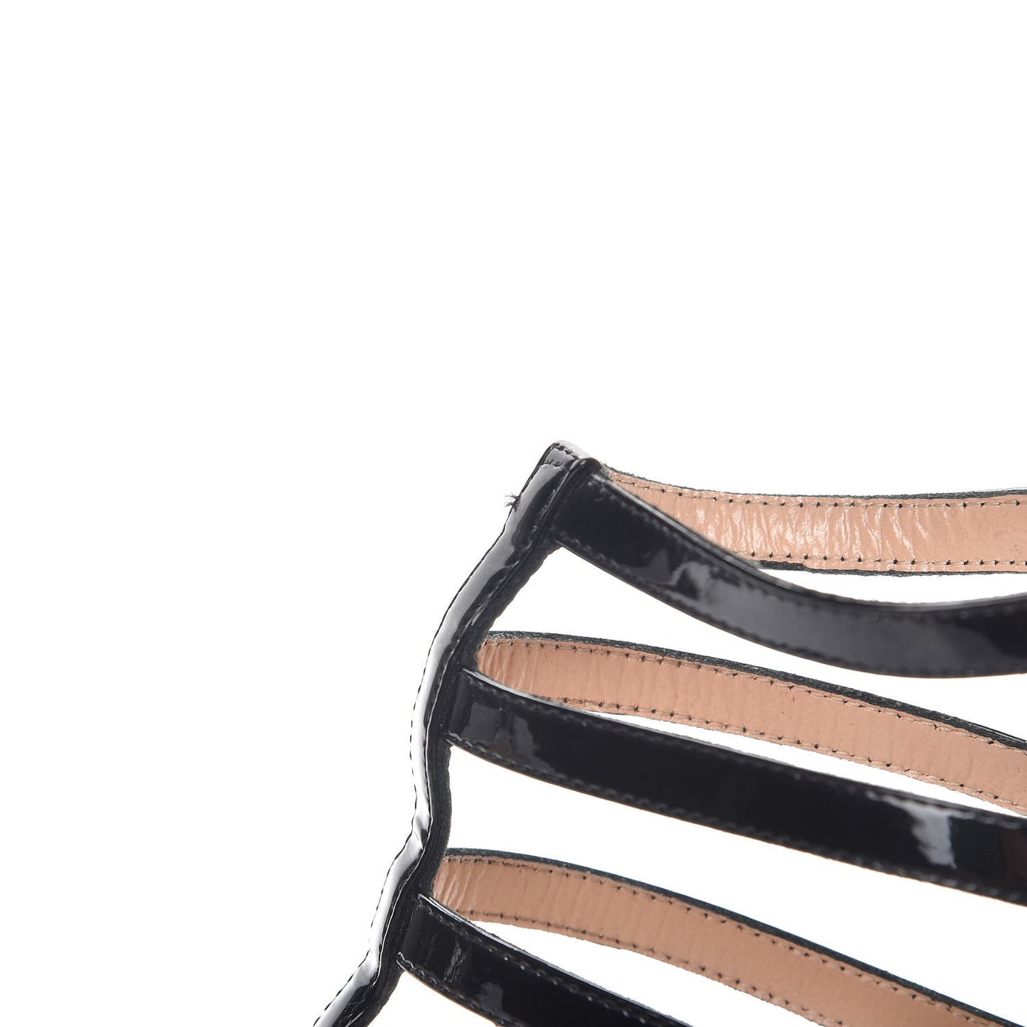 Patent Estoria Cage Sandals 36.5 Black
