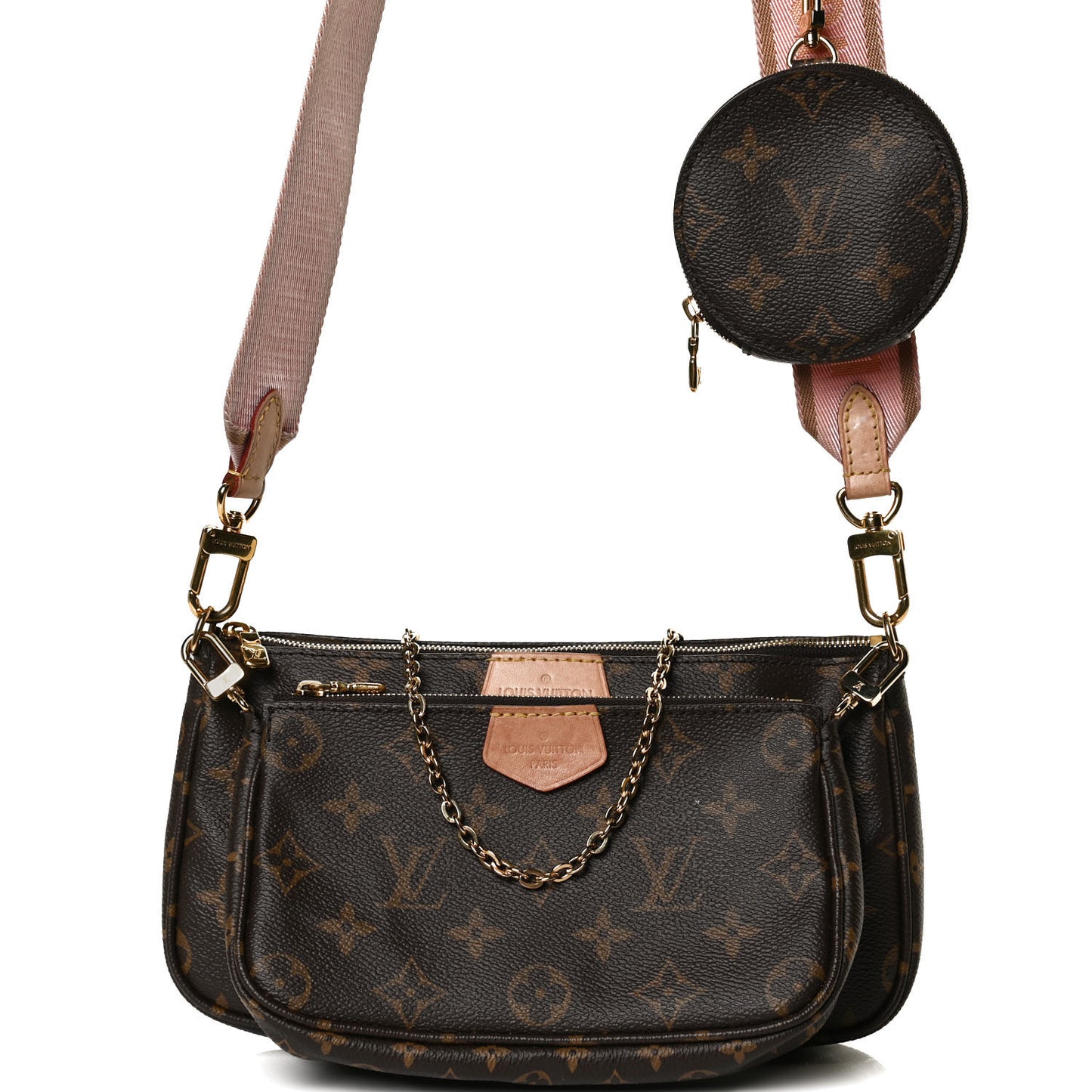 Monogram Multi Pochette Accessories Rose Clair