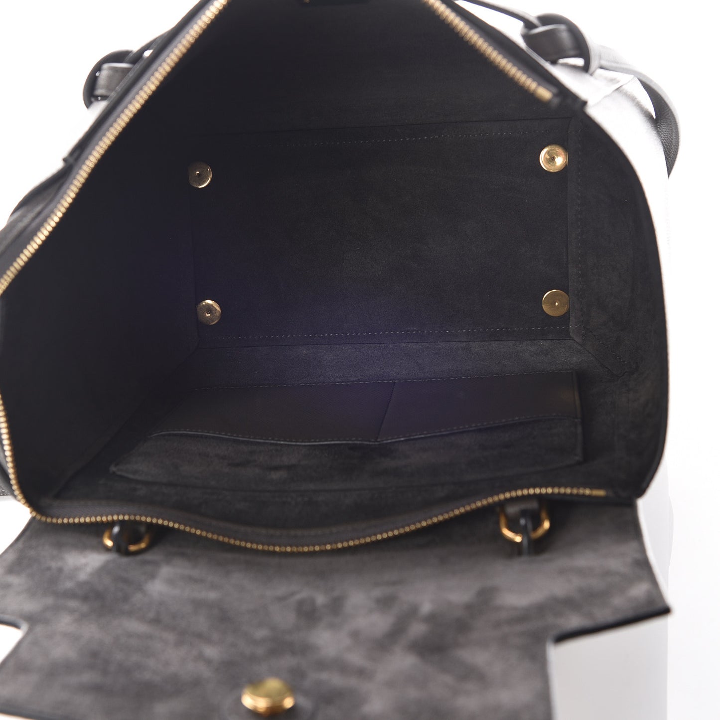 Grained Calfskin Mini Belt Bag Grey