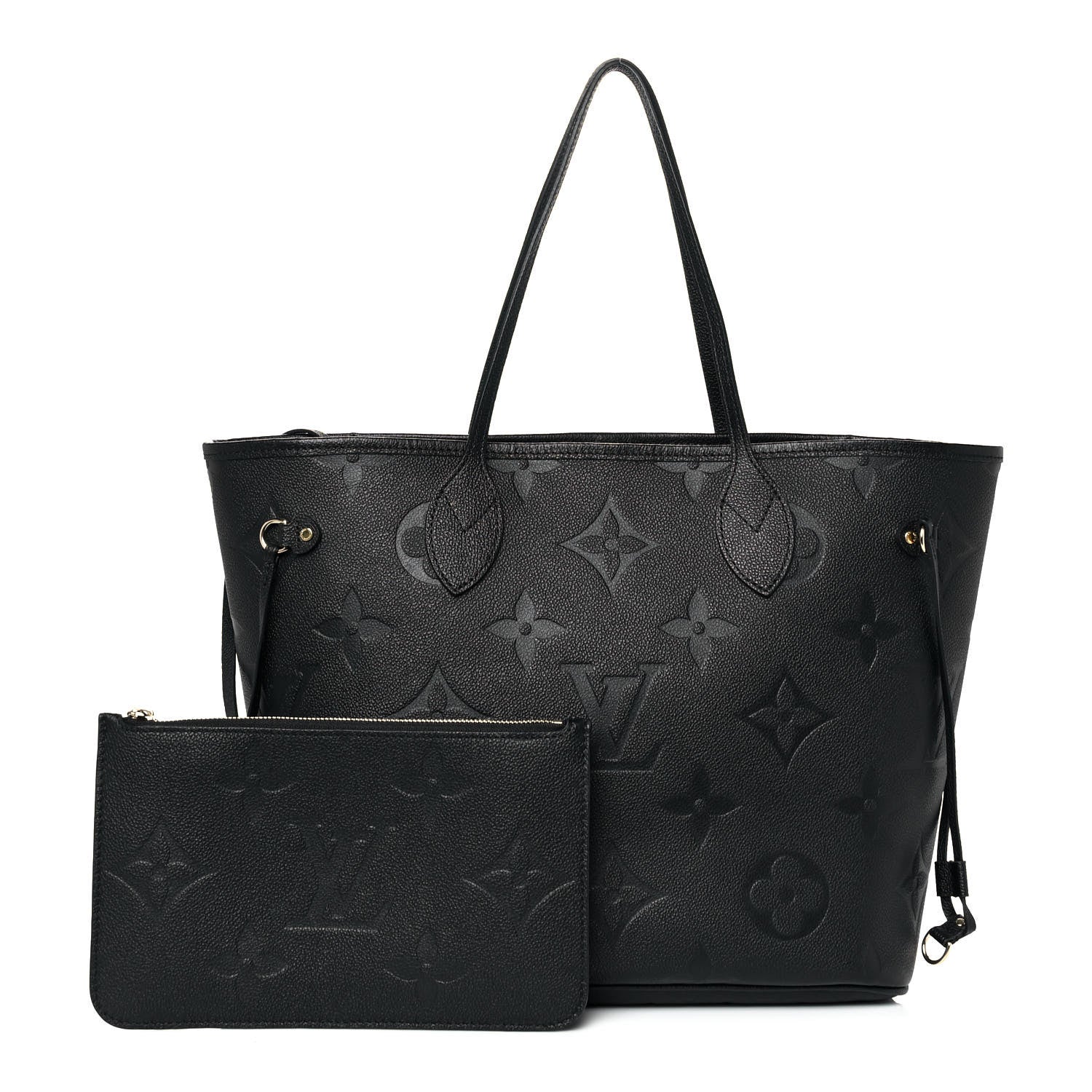 Louis Vuitton Empreinte Monogram Giant Neverfull MM Black 1 of 9