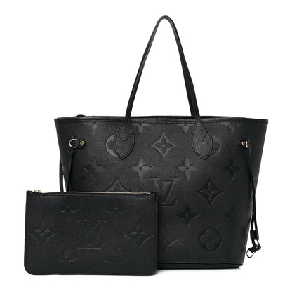 Louis Vuitton Empreinte Monogram Giant Neverfull MM Black 1 of 9