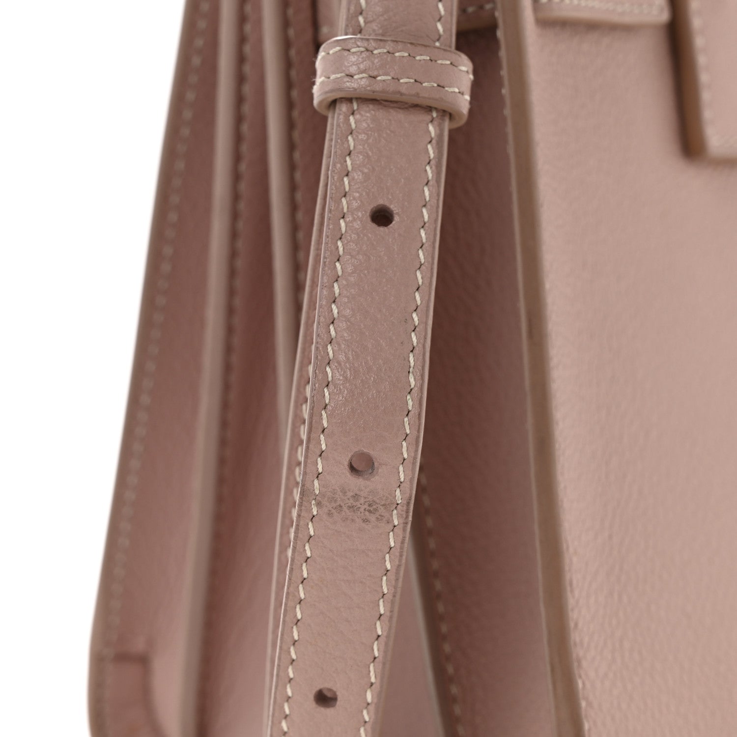 Saint Laurent Grained Calfskin Nano Sac De Jour Pale Blush 13 of 15