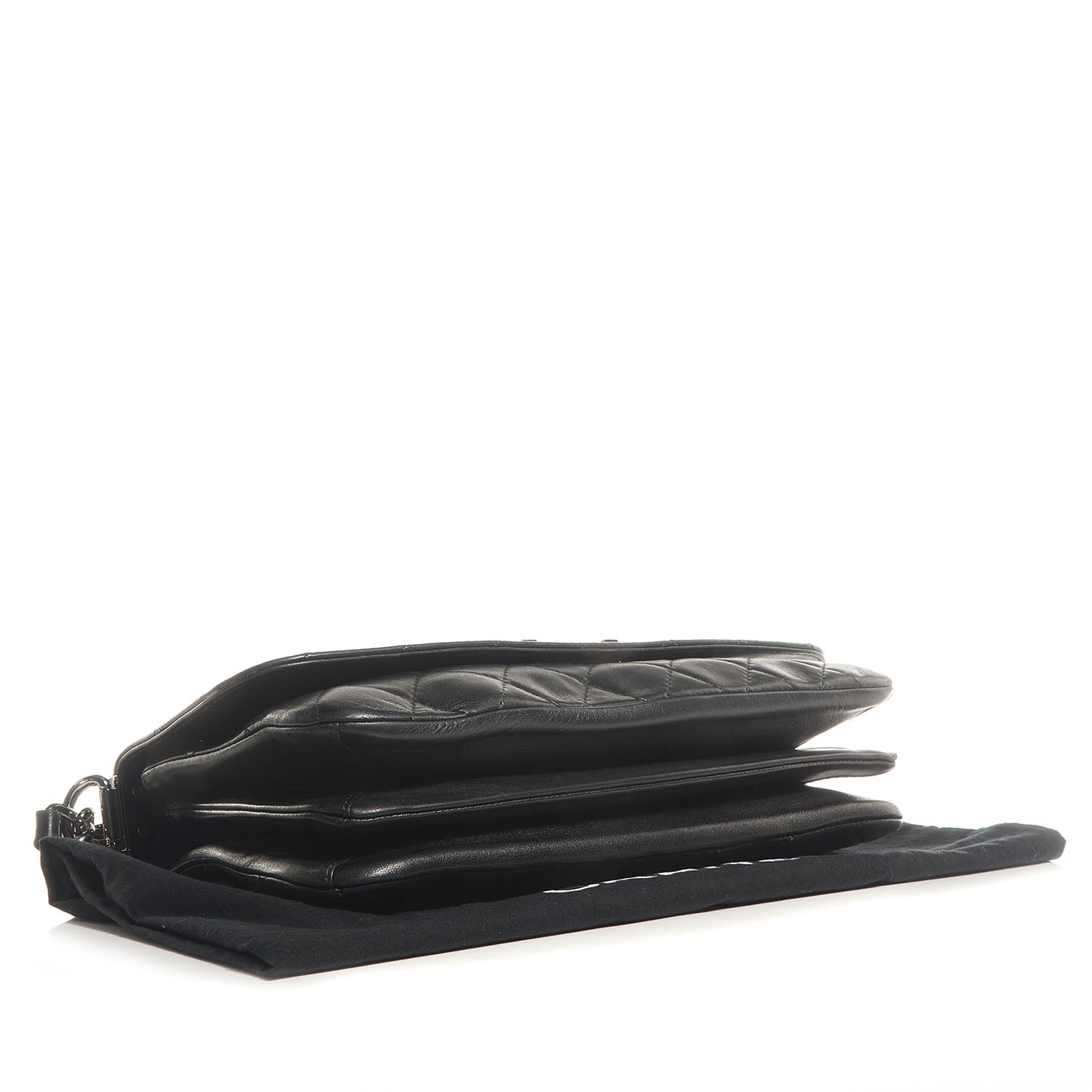 Chanel Lambskin Quilted Soft Boy Flap Black 4 of 9